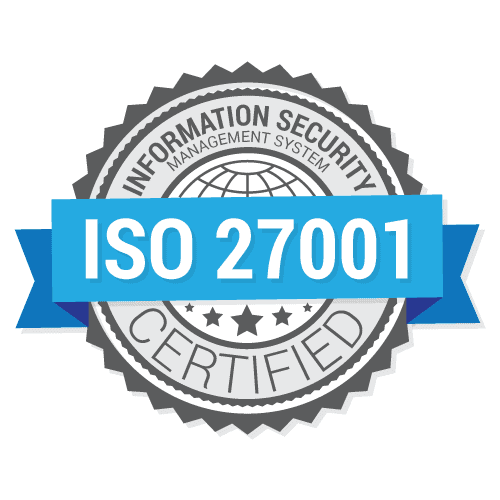 ISO 27001 Information Security Management System certified